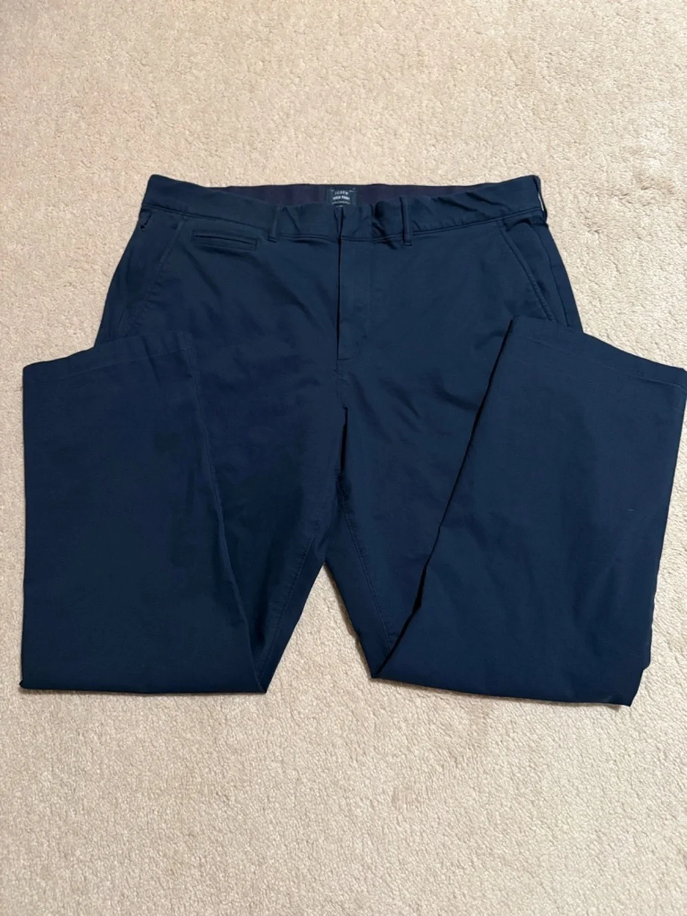 J. Crew Men's Navy Tech Pant. 770 Straight